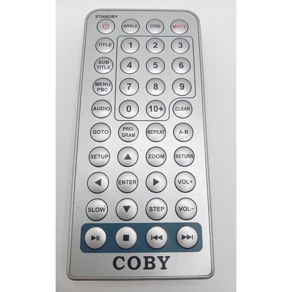 COBY IECR03 DVD Player Video Audio Remote Control DVD719 EUC